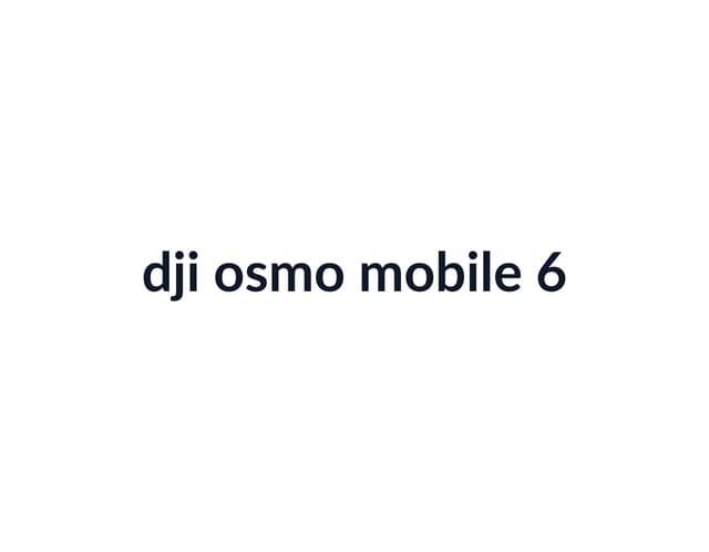 DJI Osmo Mobile 6 thumbnail 2