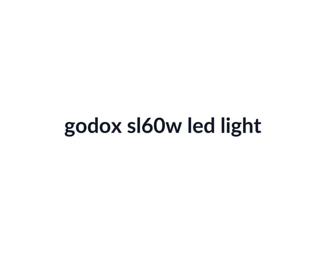 Godox SL60W LED Video Light thumbnail 2