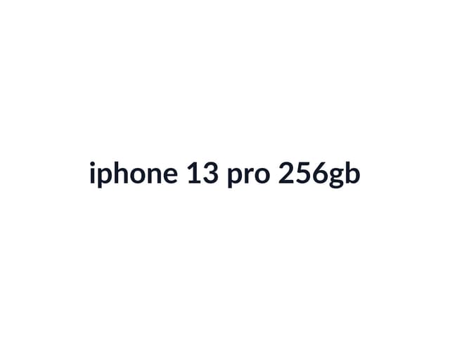 iPhone 13 Pro 256GB thumbnail 2