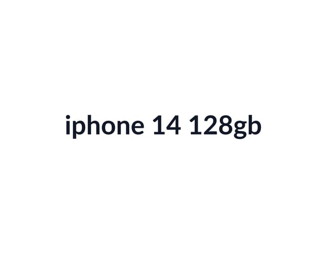 iPhone 14 128GB thumbnail 2