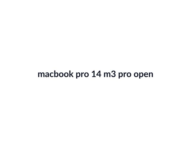 MacBook Pro 14-inch M3 Pro thumbnail 3