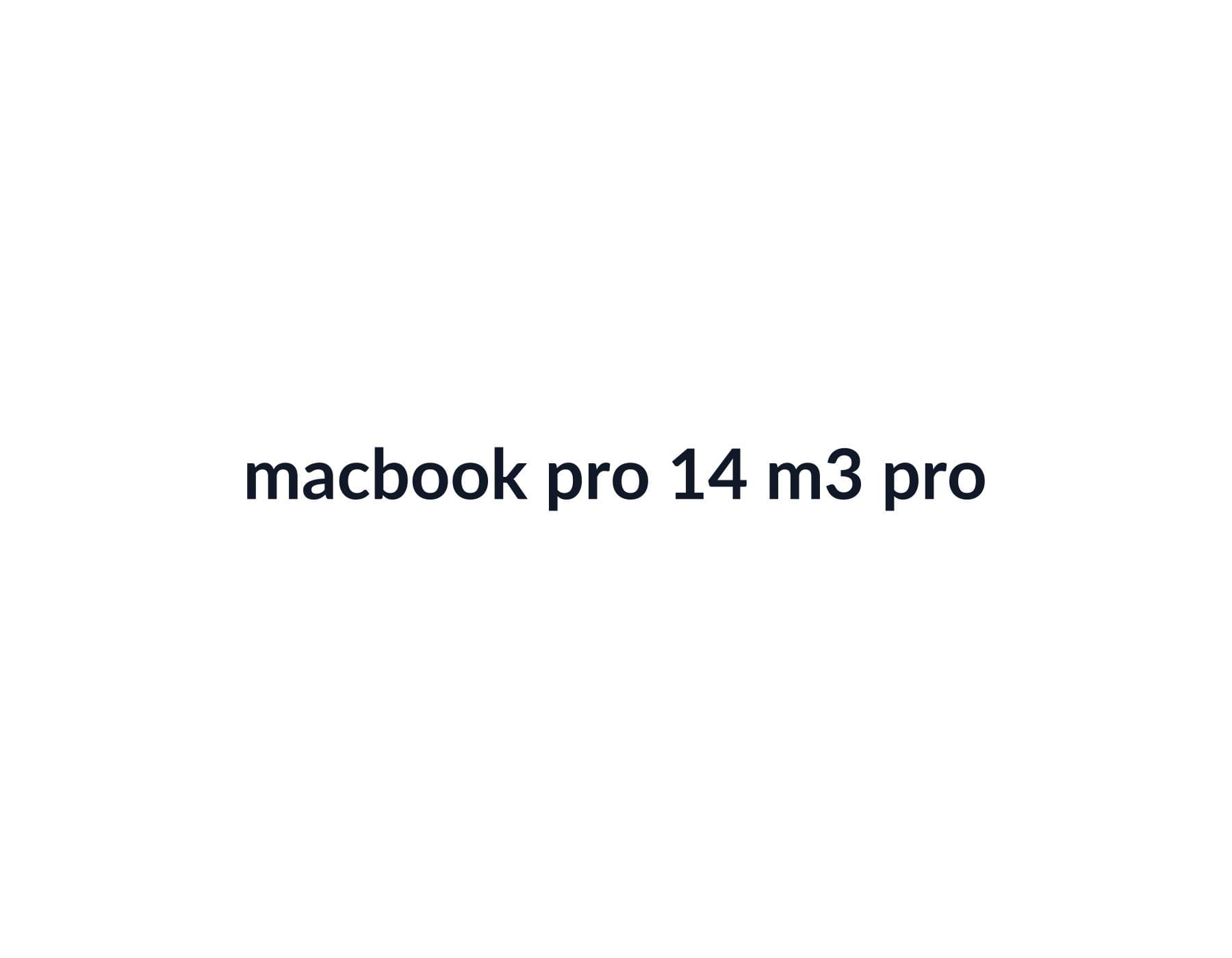 MacBook Pro 14-inch M3 Pro image 2