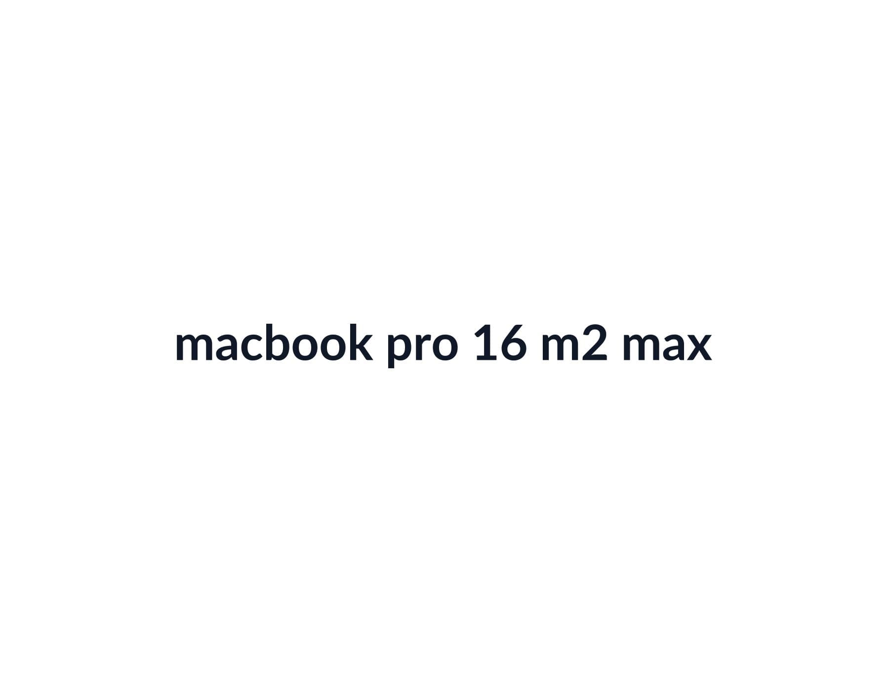 MacBook Pro 16-inch M2 Pro image 2