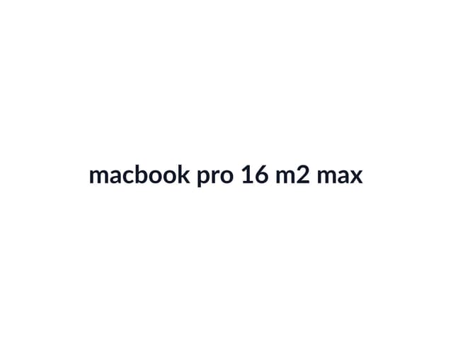 MacBook Pro 16-inch M2 Pro thumbnail 2
