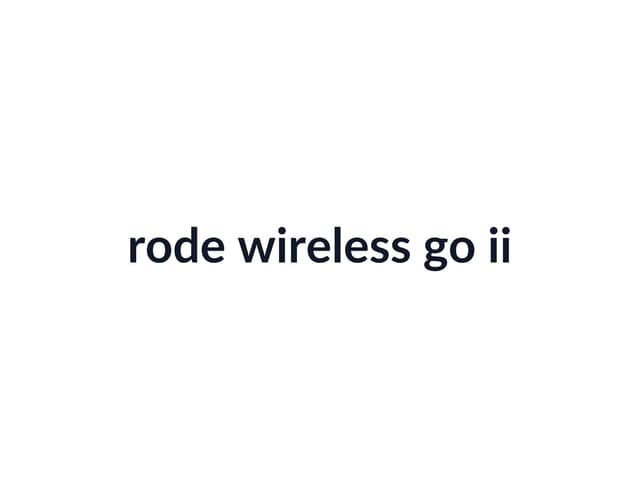 Rode Wireless GO II thumbnail 2