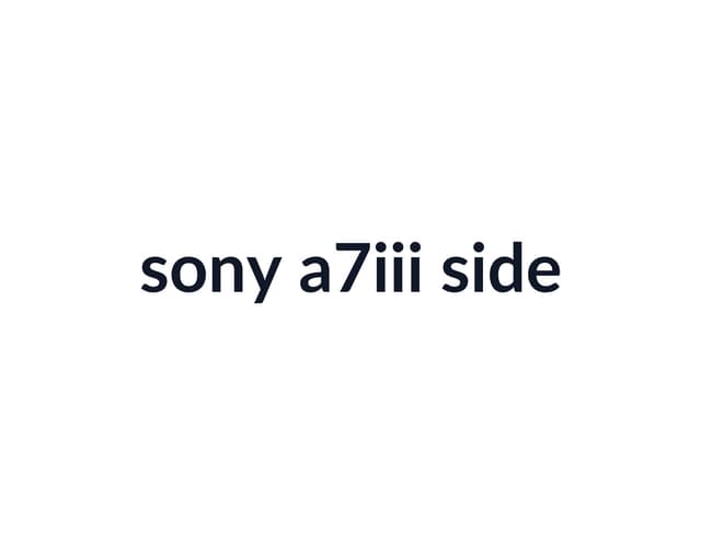 Sony A7 III thumbnail 4