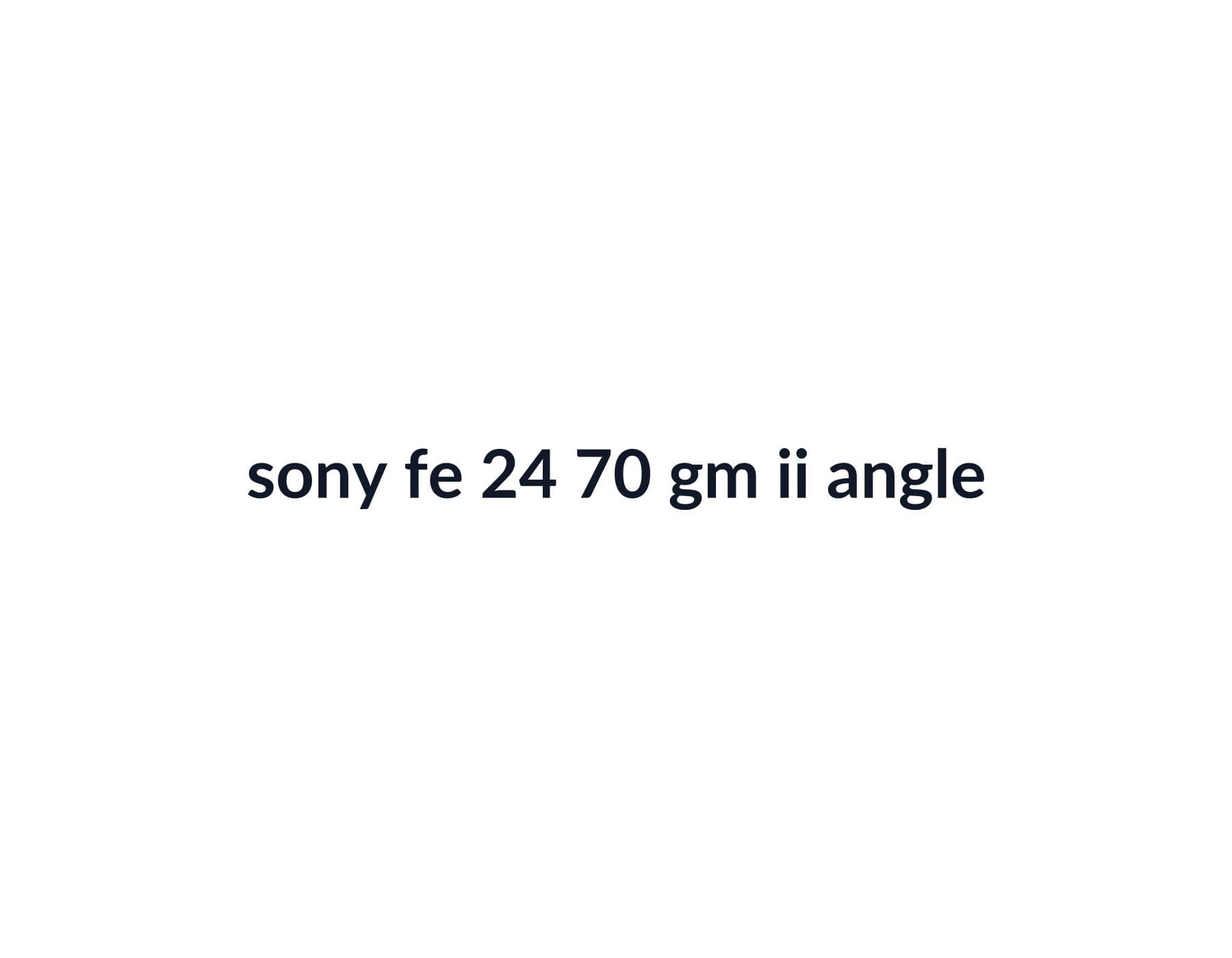 Sony FE 24-70mm f/2.8 GM II image 3