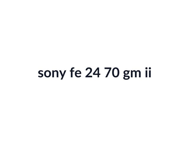 Sony FE 24-70mm f/2.8 GM II thumbnail 2