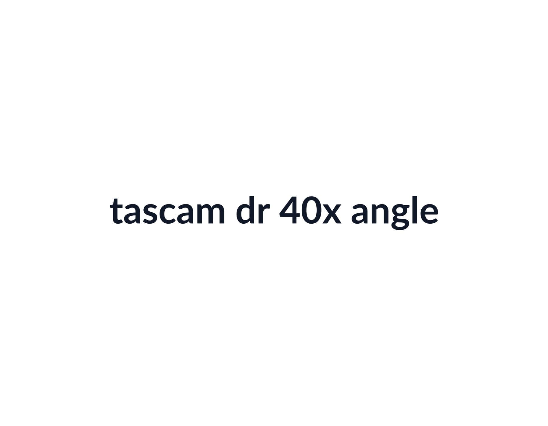 Tascam DR-40X Recorder image 3