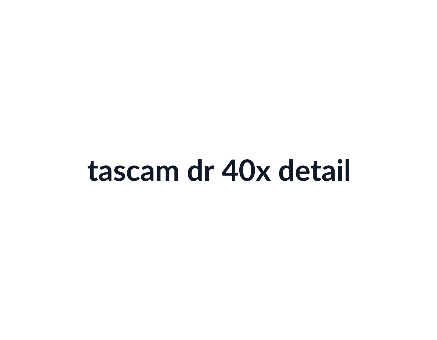 Tascam DR-40X Recorder image 4