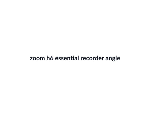 Zoom H6 Essential Recorder thumbnail 3