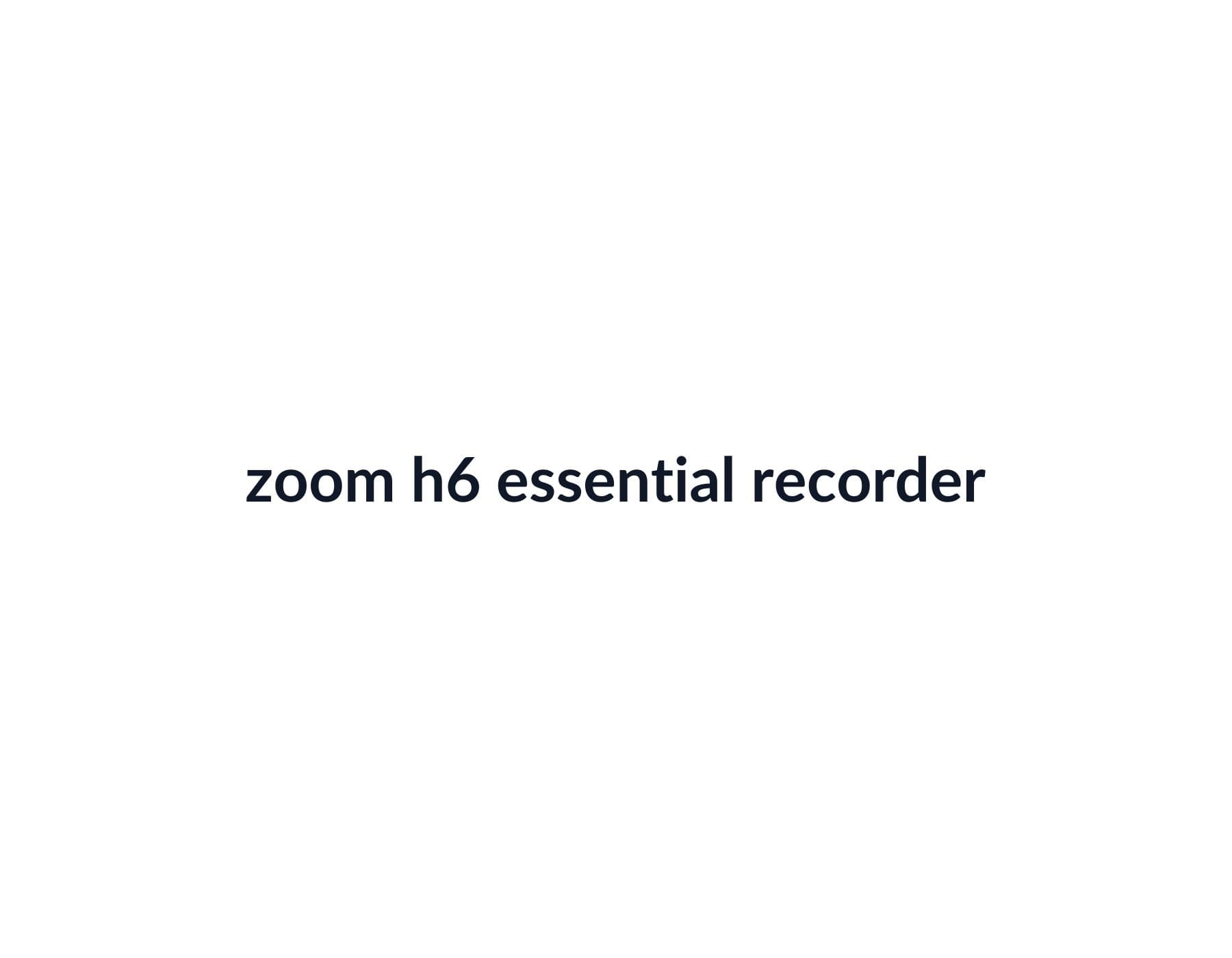 Zoom H6 Essential Recorder image 2